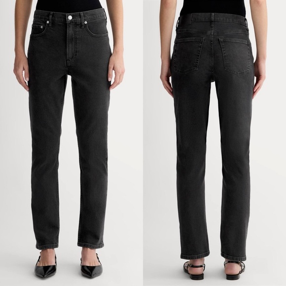 Everlane the curvy cheeky Jean organic cotton black denim Jeans Size 28 in Women - Picture 1 of 9
